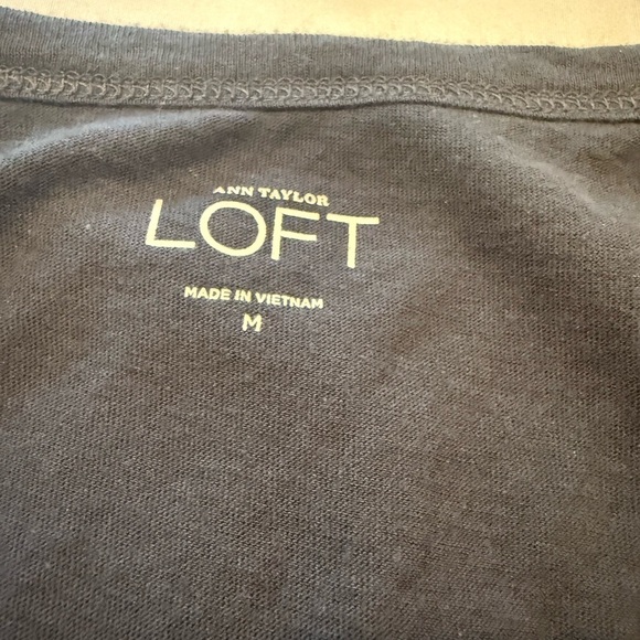 Ann Taylor LOFT Navy Blue Open Back Tank - M - Picture 8 of 11